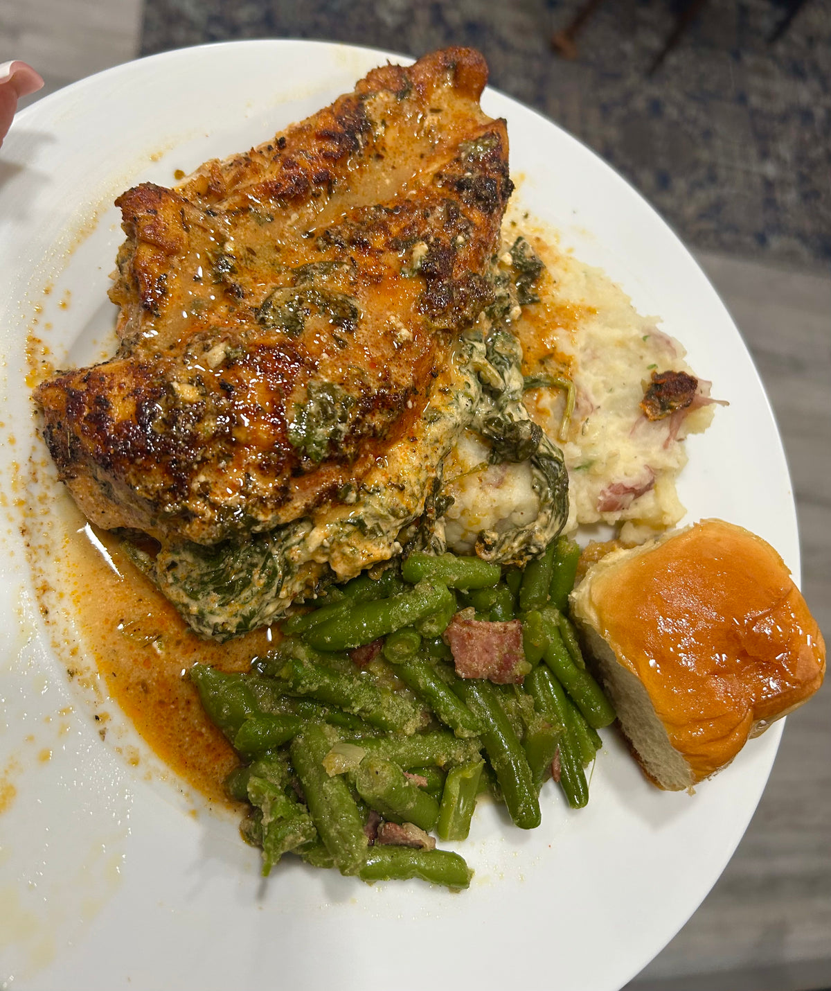 Ruth Chris Inspired Stuffed Chicken